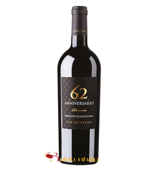 Rượu Vang Ý 62 Anniversario Primitivo di Manduria