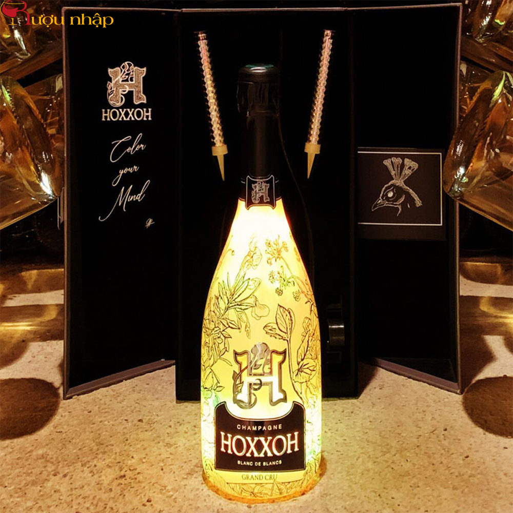 Champagne HOXXOH Blanc De Blancs Rượu Champagne HOXXOH Blanc De Blancs Phát sáng