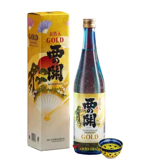 Rượu Sake Nishinoseki Vảy Vàng (15%) 720ml