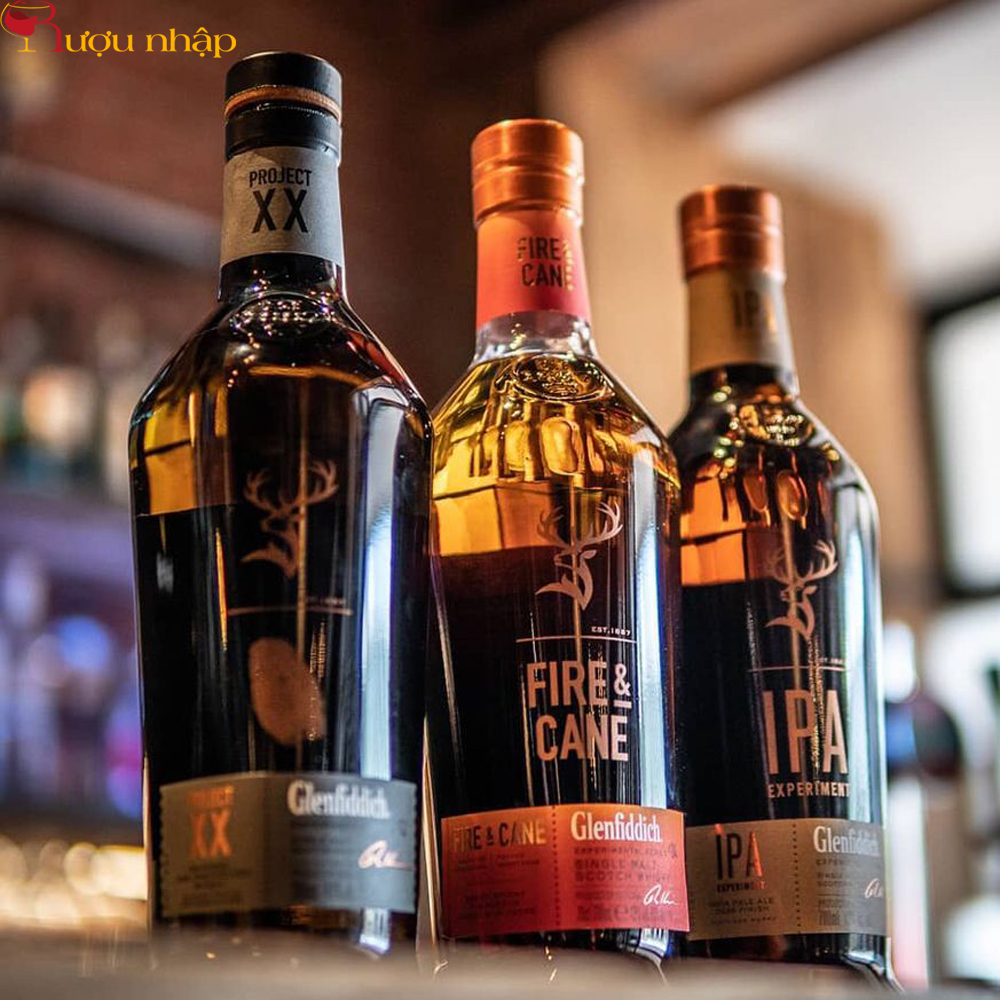 Glenfiddich Fire & Cane Rượu whisky single malt Glenfiddich Fire & Cane