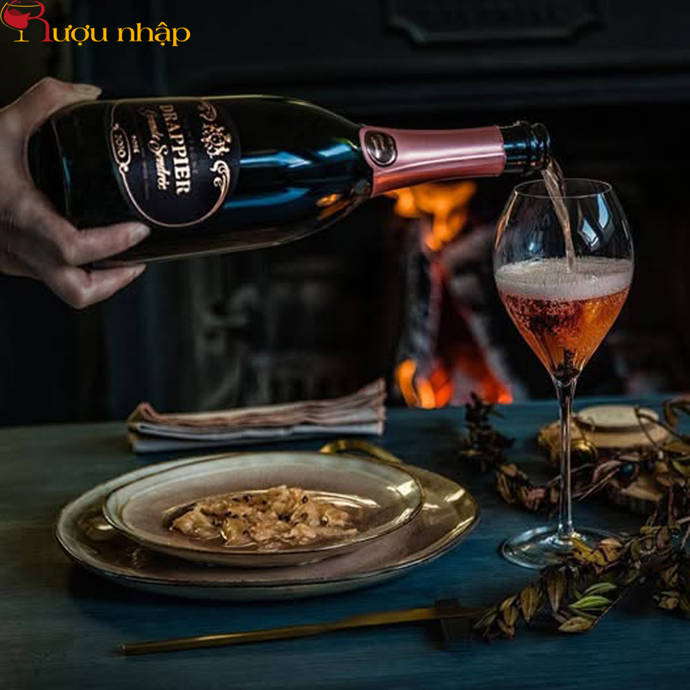 Champagne Drappier La Grande Sendree Rose Vang pháp Champagne Drappier La Grande Sendree Rose