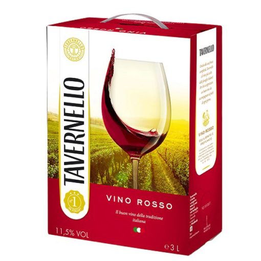 Rượu Vang Bịch Ý Tavernello Vino Rosso D'Italia – 3000 ML