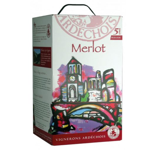 Rượu Vang Bịch Vignerons Ardechois Merlot