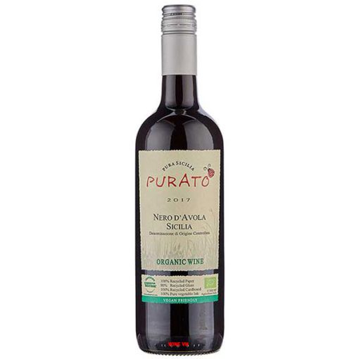 Rượu Vang Ý Purato Nero D’Avola Organic