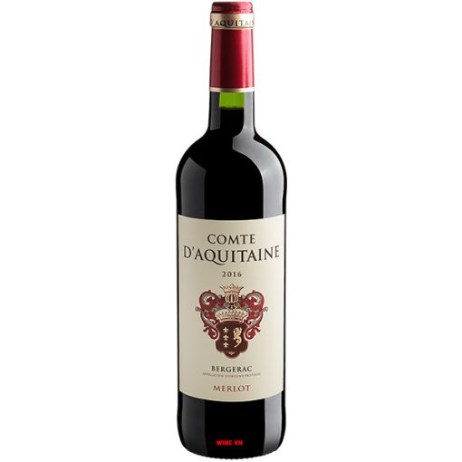 Rượu Vang Comte D'Aquitaine Bergerac Merlot