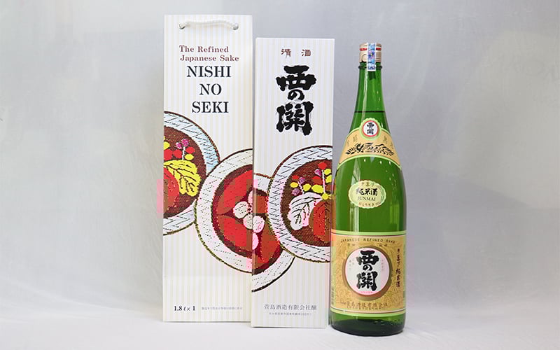 Rượu Sake Nishino Seki Junmaishu (15%) 1800ml Rượu Sake Nishino Seki Junmaishu chai 1800ml