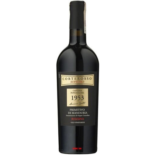 Rượu Vang Corterosso Supremo 1953 Primitivo Di Manduria Riserva