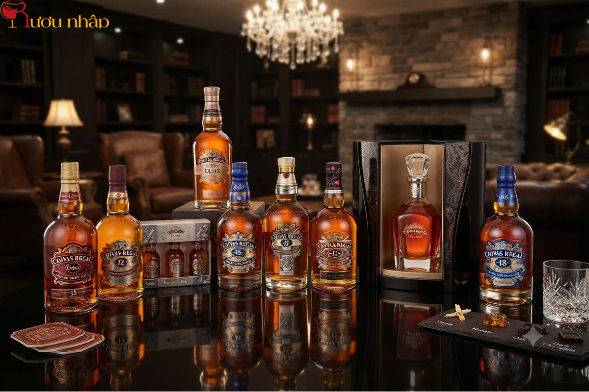 Những sản phẩm nổi tiếng mang thương hiệu Chivas Regal