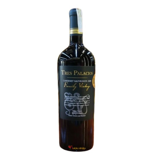 Rượu vang Chile Tres Palacios Family Vintage Cabernet Sauvignon