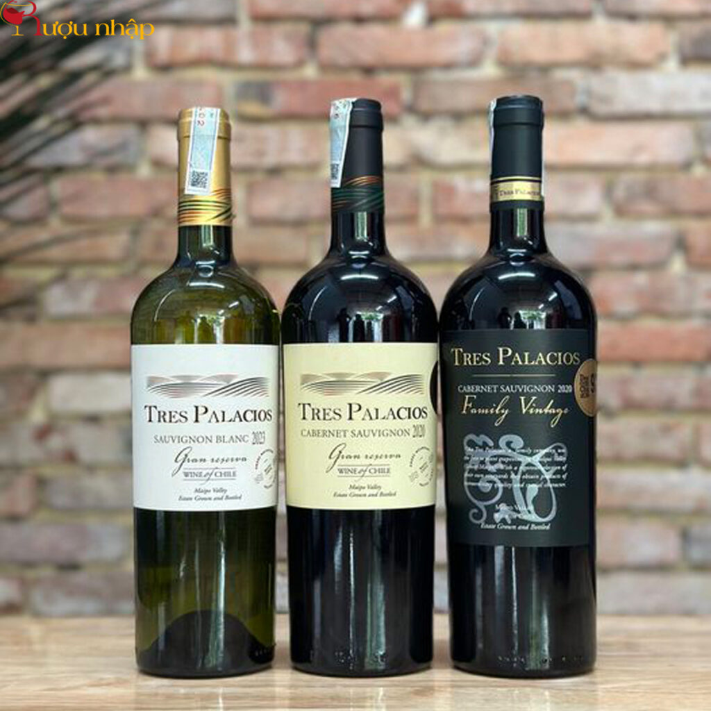 Rượu vang Chile Tres Palacios Family Vintage Cabernet Sauvignon