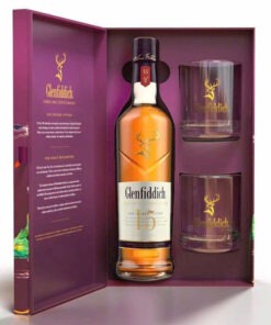 Rượu Glenfiddich 15 Năm Hộp Quà Tết 2025 + 2 Ly