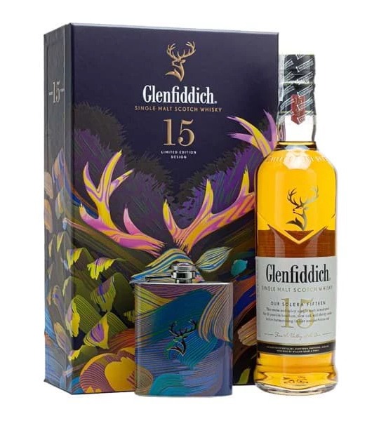 Rượu Glenfiddich 15 năm Hip Flask