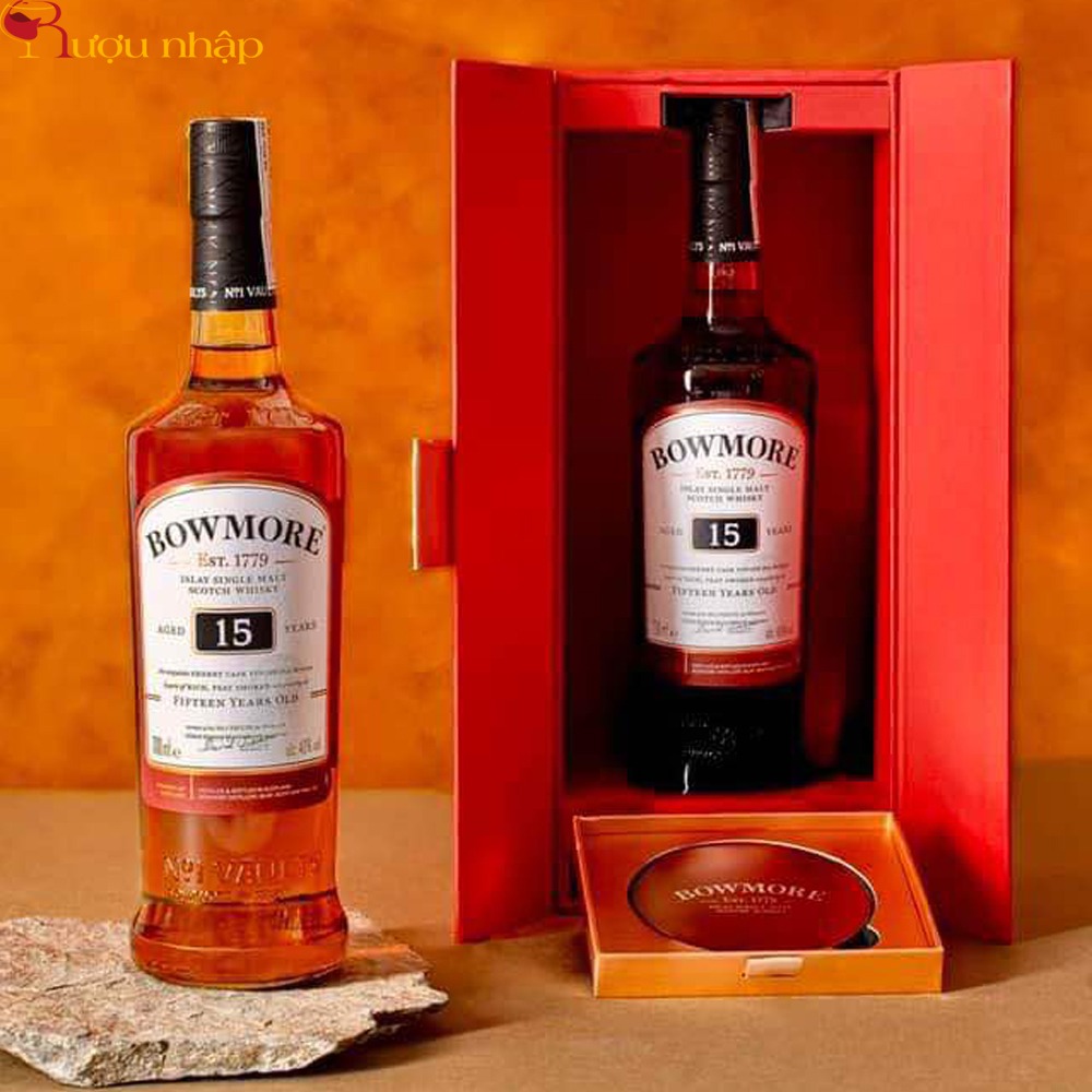 Bowmore 15 Năm Hộp Quà Tết 2025 Rượu Bowmore 15 Năm Hộp Quà Tết 2025
