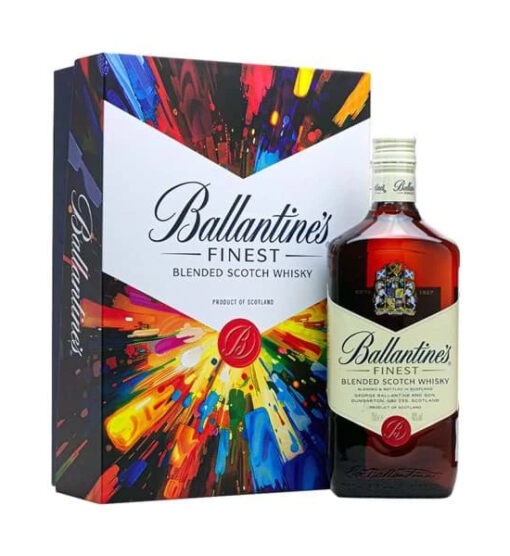 Rượu Ballantine's Finest hộp quà tết 2025 Giá Tốt