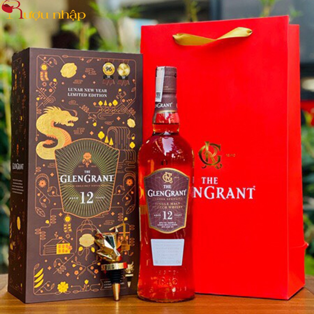 Glen Grant 12 Năm Hộp Quà Tết 2025 Rượu whisky single malt Glen Grant 12 Năm Hộp Quà Tết 2025