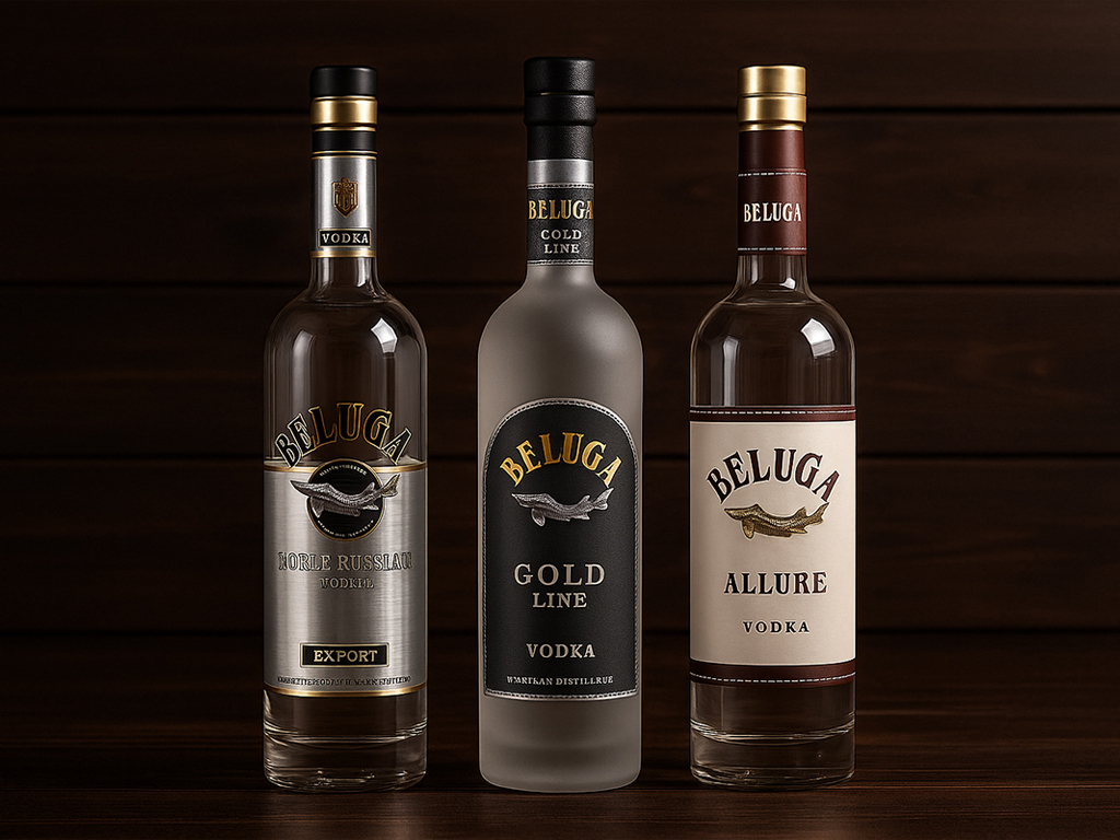 Vodka Beluga Allure, Gold và Noble Vodka Beluga Allure, Gold và Noble