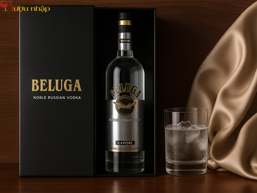 Vodka Beluga Allure, Gold và Noble Món quà tinh tế mang đậm cá tính người tặng – Rượu Nhập hỗ trợ thiết kế hộp quà Beluga theo yêu cầu.