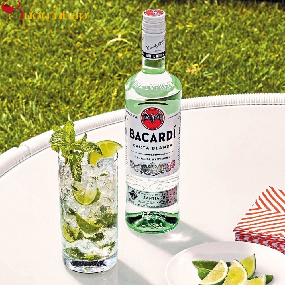 Rum Bacardi Carta Blanca Rượu Rum Bacardi Carta Blanca