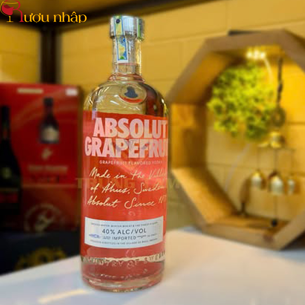 Vodka Absolut Grapefruit Hương vi Bưởi