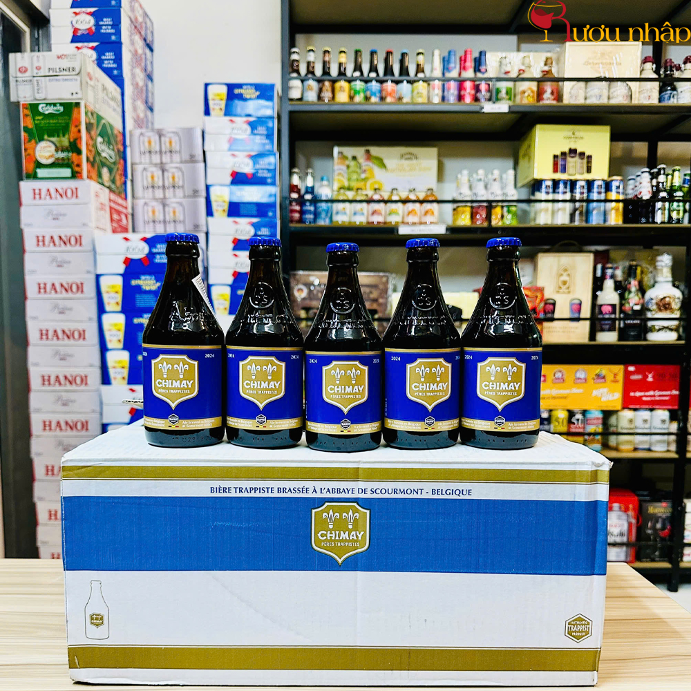 Bia Chimay xanh 9% – Chai 330ml – Thùng 24 chai