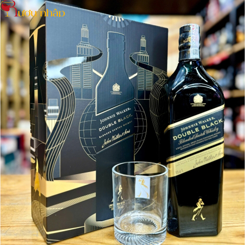 Johnnie Walker Double Black 1L Hộp quà Tết 2025