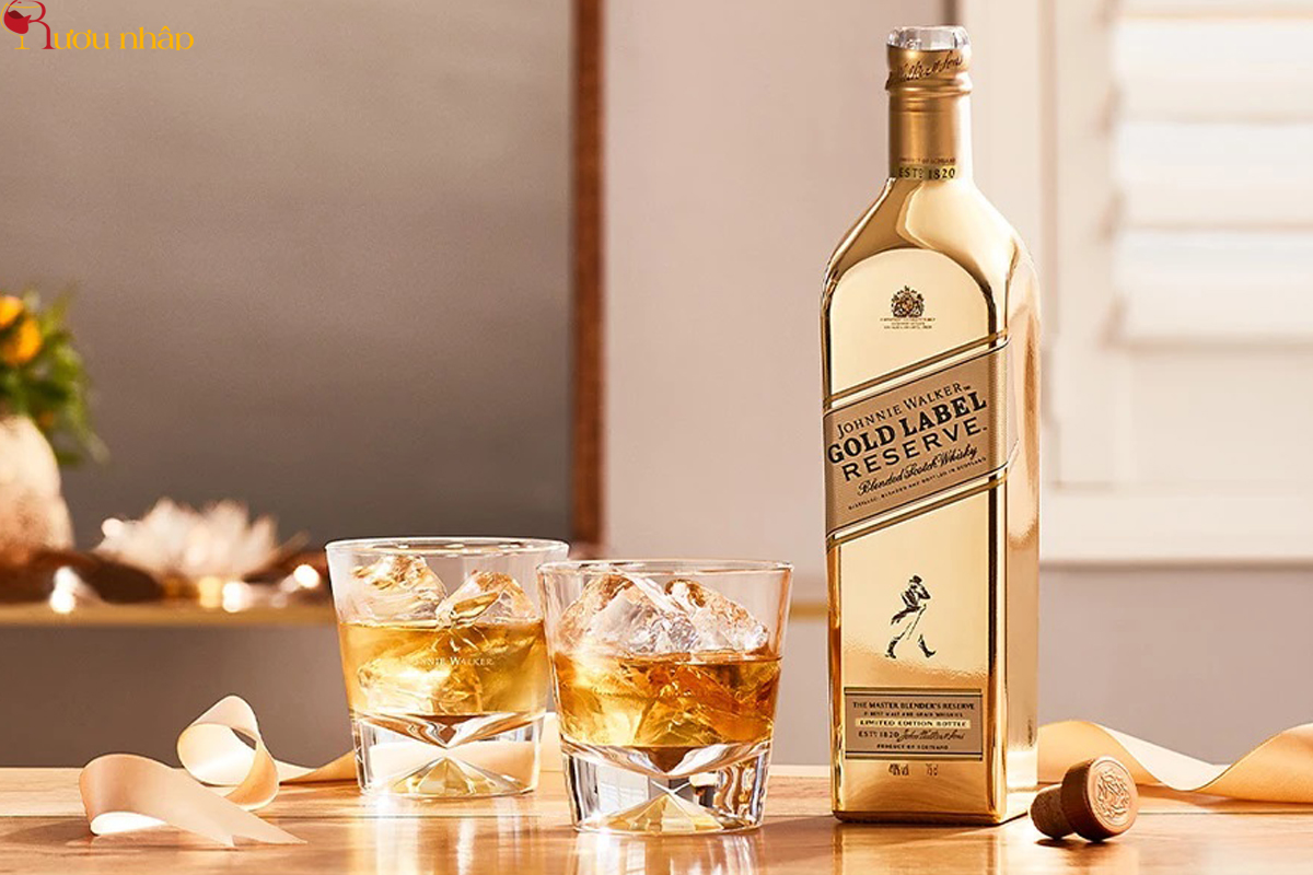 Johnnie Walker Gold Reserve Limited Edition nhũ vàng