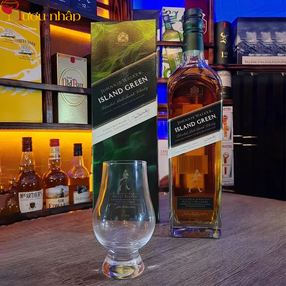 Johnnie Walker Island Green Green Label Trong Diện Mạo Mới