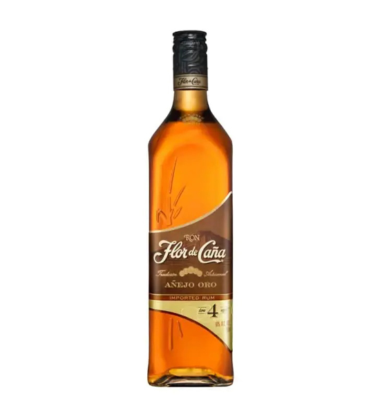 Rum Flor de Cana 4 Năm Gold Añejo Oro