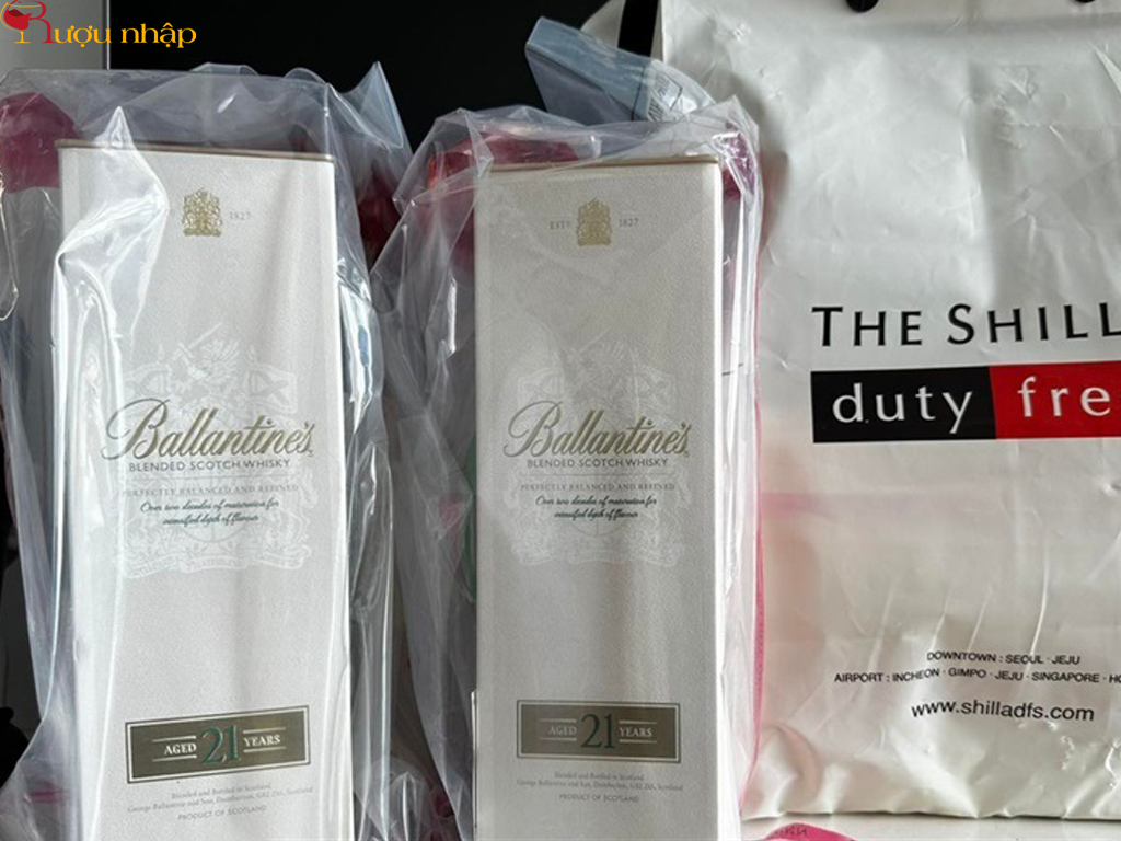 Rượu Ballantines 21 Xách Tay Duty Free