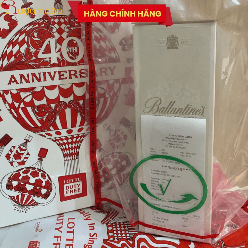 Rượu Ballantine’s 21 xách tay Duty Free