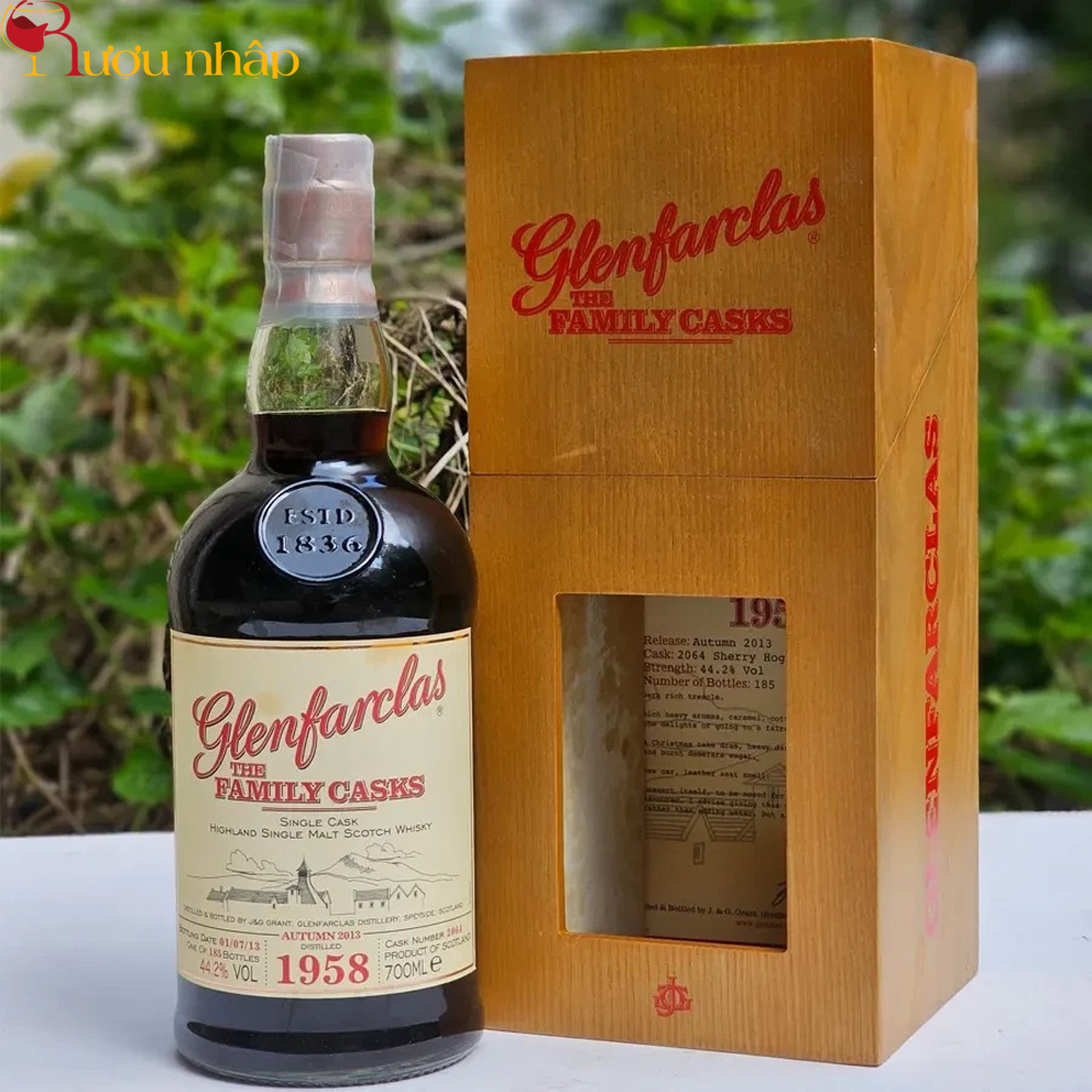 Rượu Glenfarclas 1958 Family Cask Hương Sherry Nồng Nàn