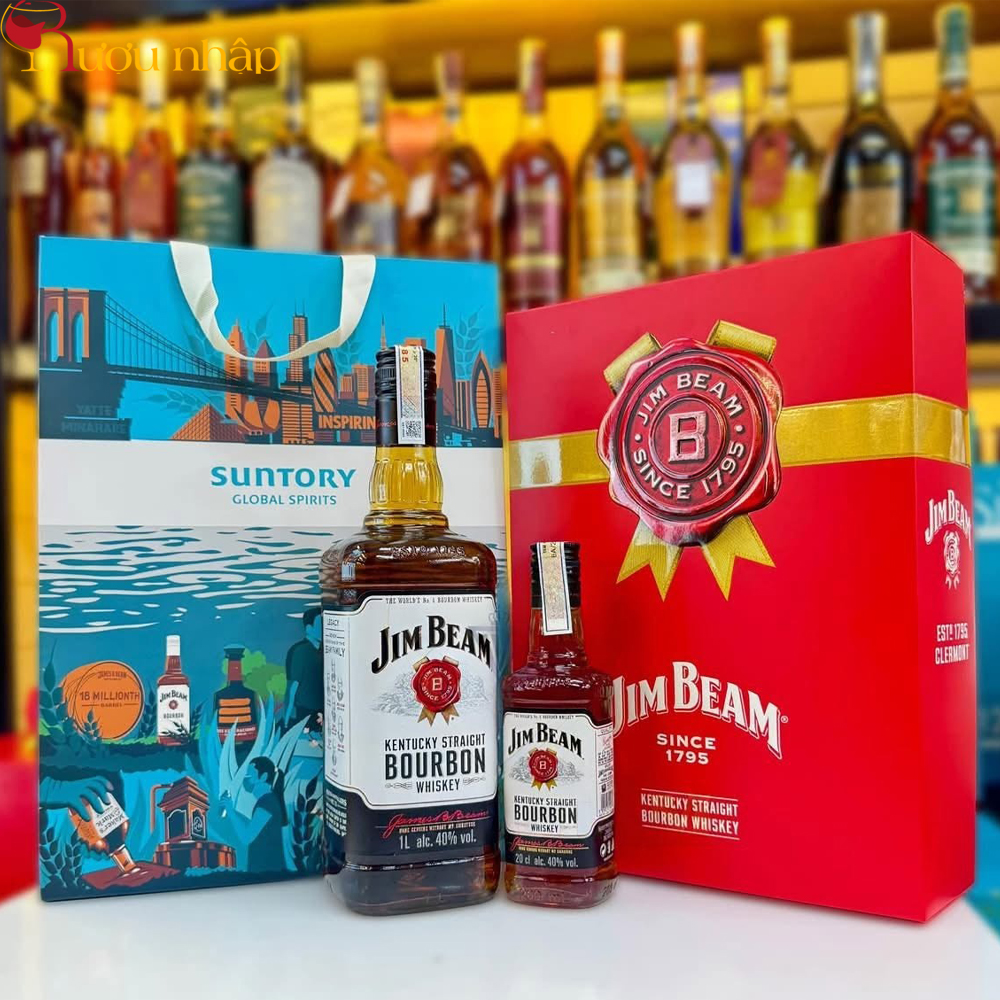 Rượu Jim Beam Original Bourbon Whiskey Mỹ