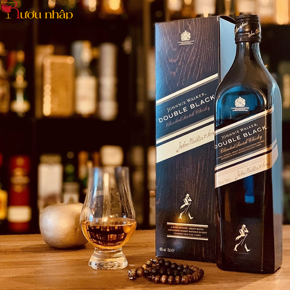 Rượu Johnnie Walker Double Black 1 Lít