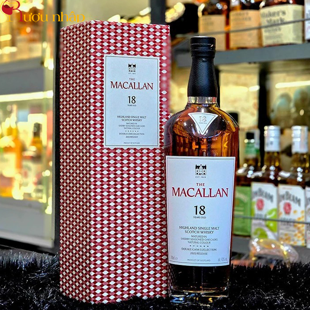 Rượu Macallan 18 Double Cask Mẫu Mới