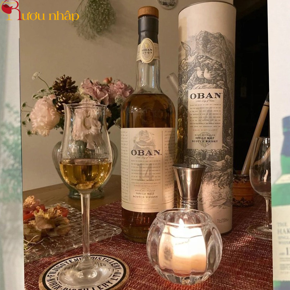 Rượu Oban 14 Year Old Highland Single Malt Whisky