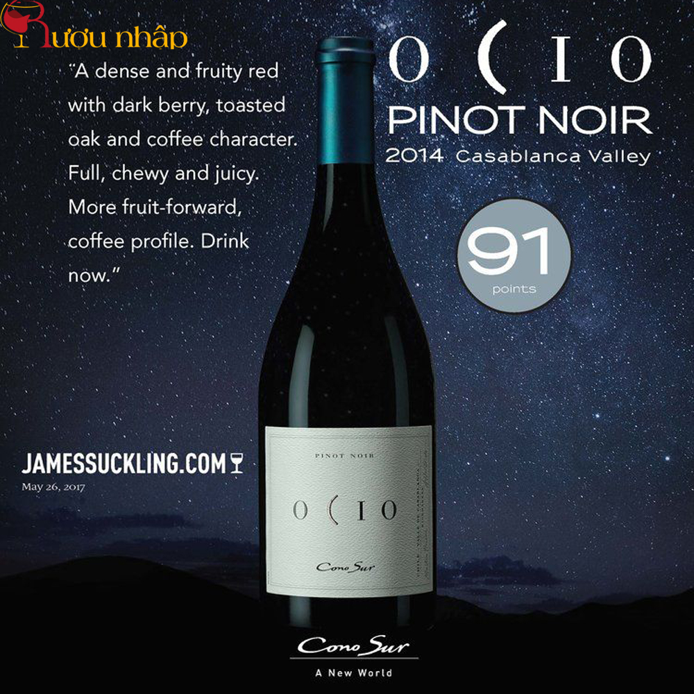 Rượu Vang Chile Cono Sur Ocio Pinot Noir Tinto Cao Cấp
