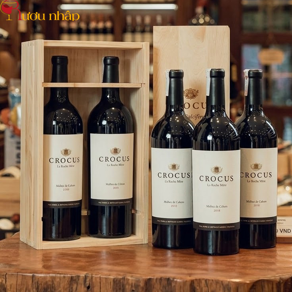 Rượu Vang Crocus La Roche Mere Malbec de Cahors – Tinh Hoa Vang Đỏ Pháp Từ Giống Nho Malbec