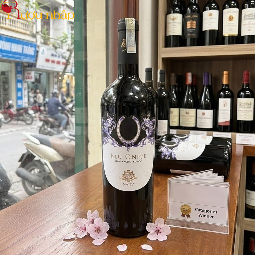 Rượu Vang Nativ Blu Onice Aglianico Irpinia Cao Cấp