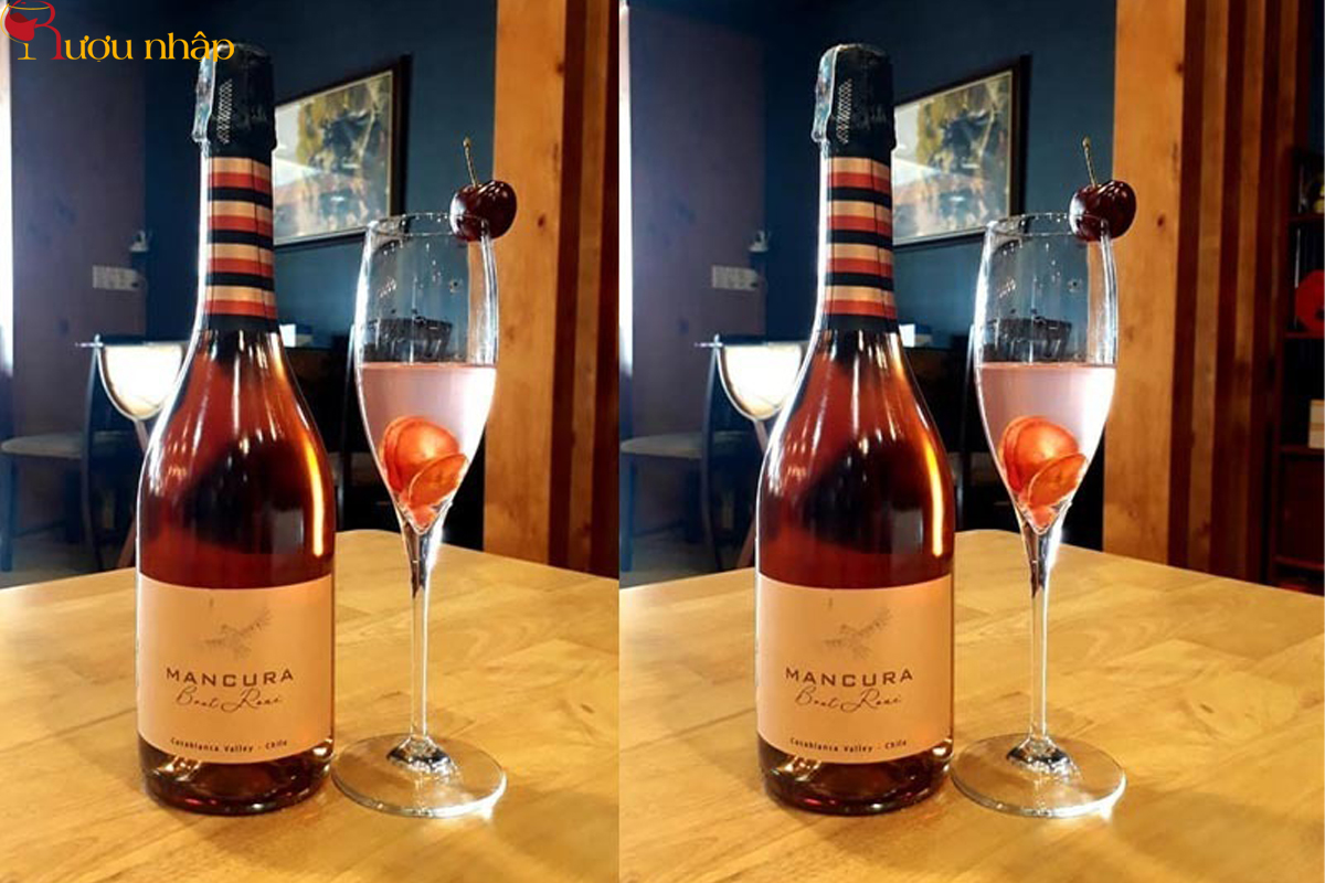 Rượu Vang Nổ Mancura Brut Rose Chính Hãng Giá Tốt Nhất