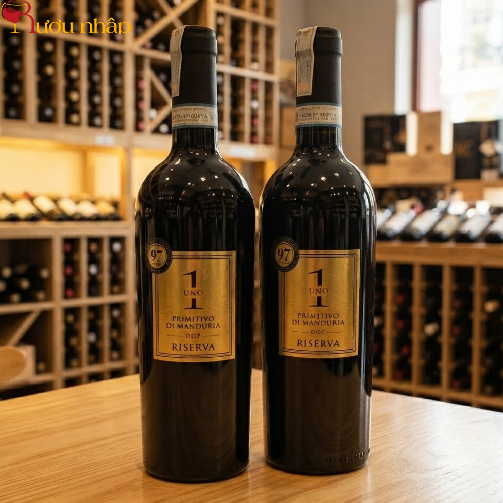 Rượu Vang Uno 1 Primitivo Di Manduria Riserva