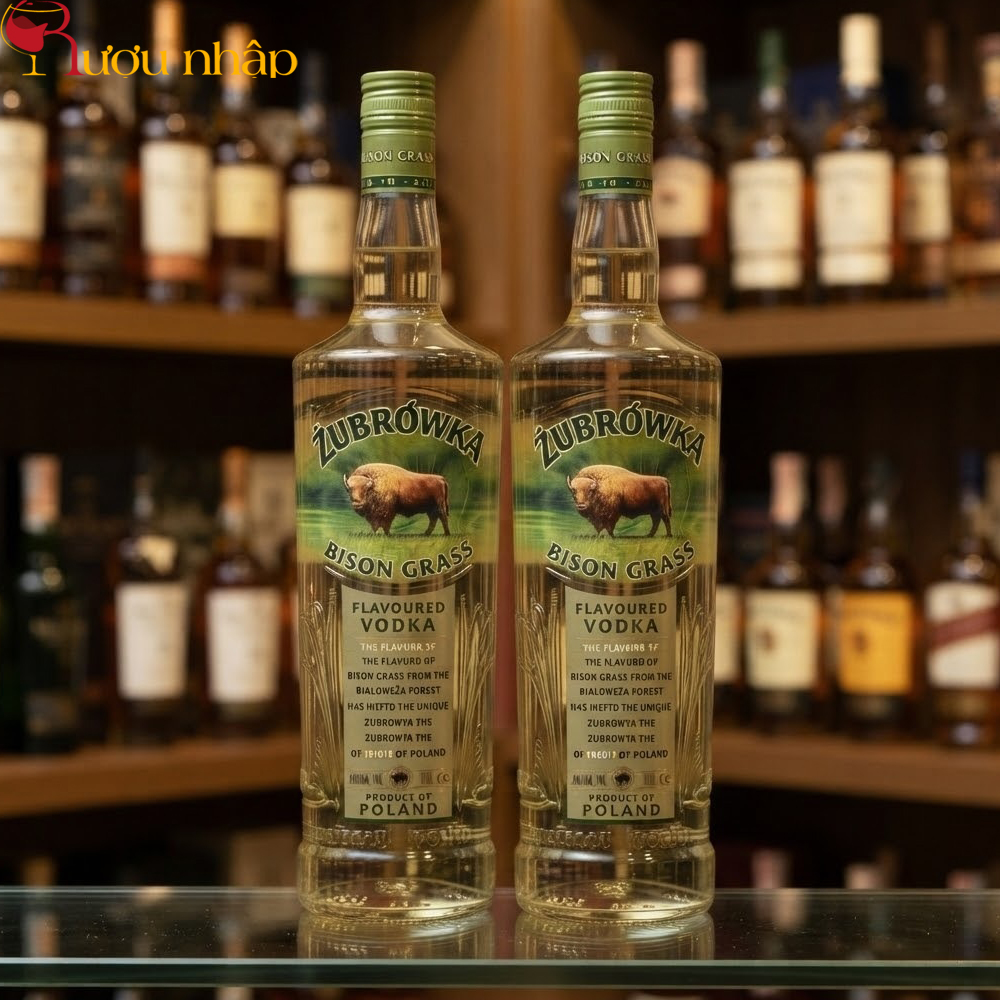 Rượu Vodka Cỏ Zubrowka Bison Grass 1 Lít