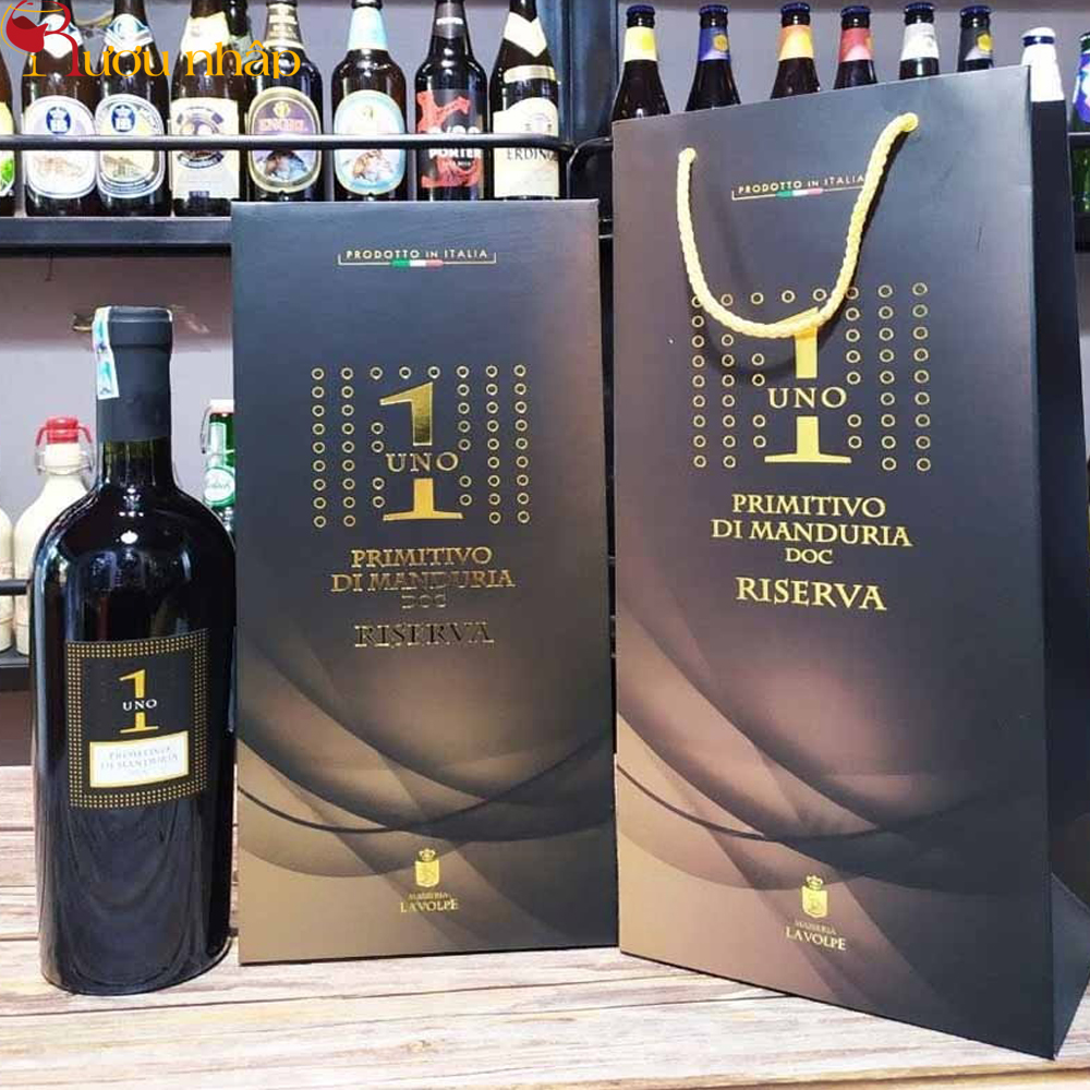 Rượu vang Uno 1 Primitivo Di Manduria giá tốt, chiết khấu cao