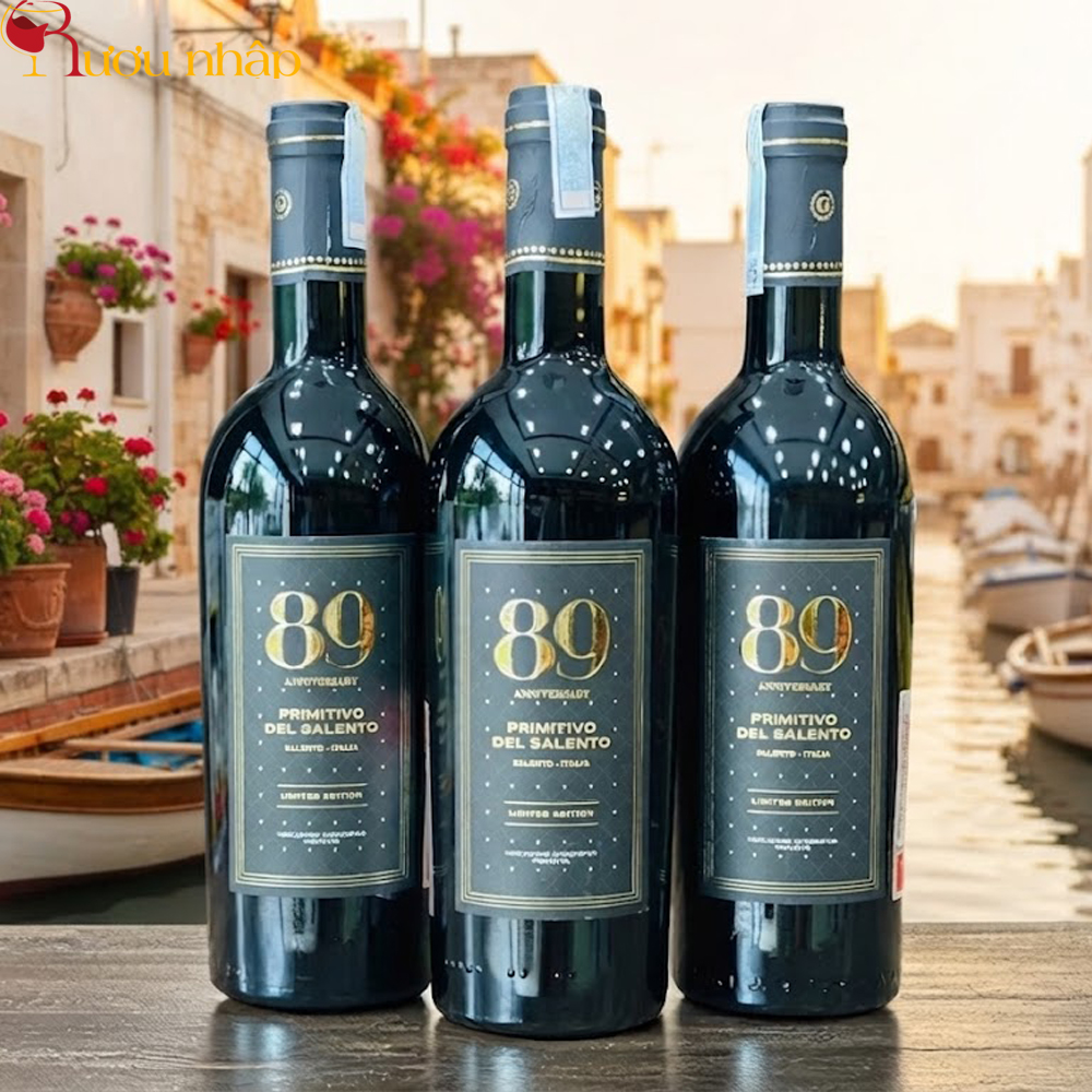 Rượu vang Ý 89 Anniversary Primitivo Del Salento