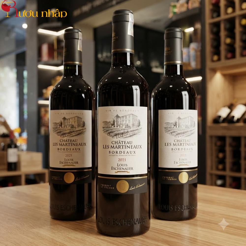 Rượu vang đỏ Chateau Les Martineaux Bordeaux