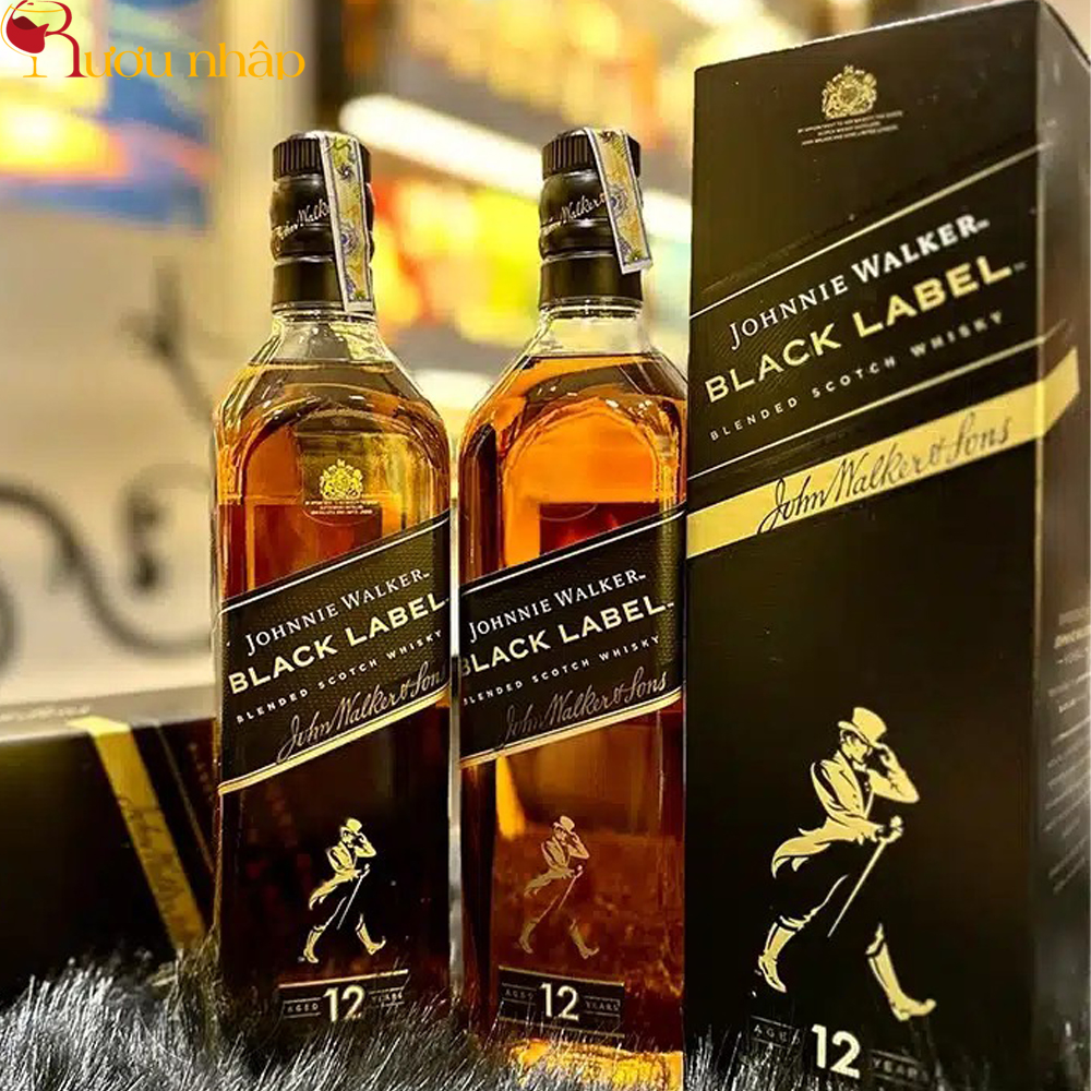 Rượu Johnnie Walker Black Label 12 Year Old John Đen