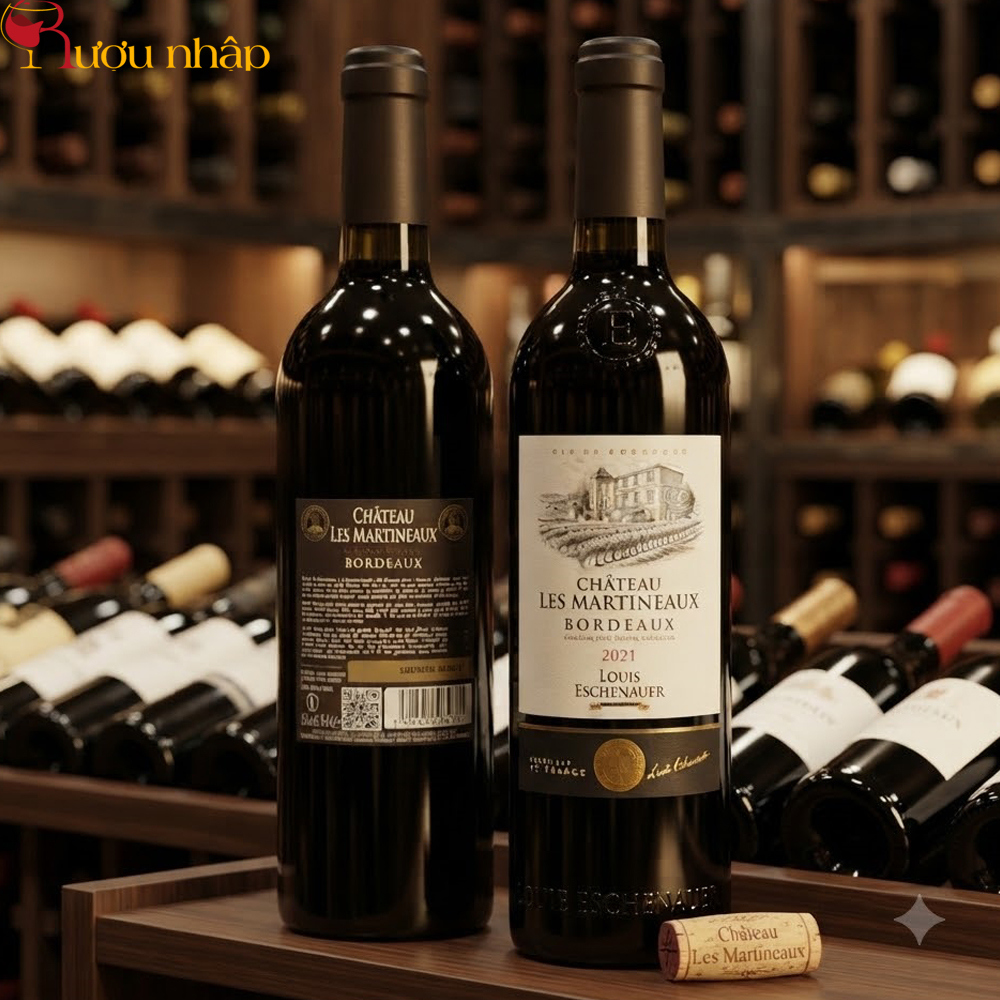 Vang Chateau Les Martineaux Bordeaux