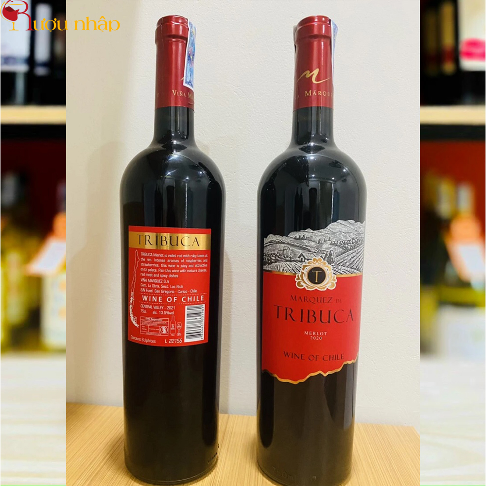 Vang Chile Tribuca Merlot Nhập Khẩu, Giá Tốt