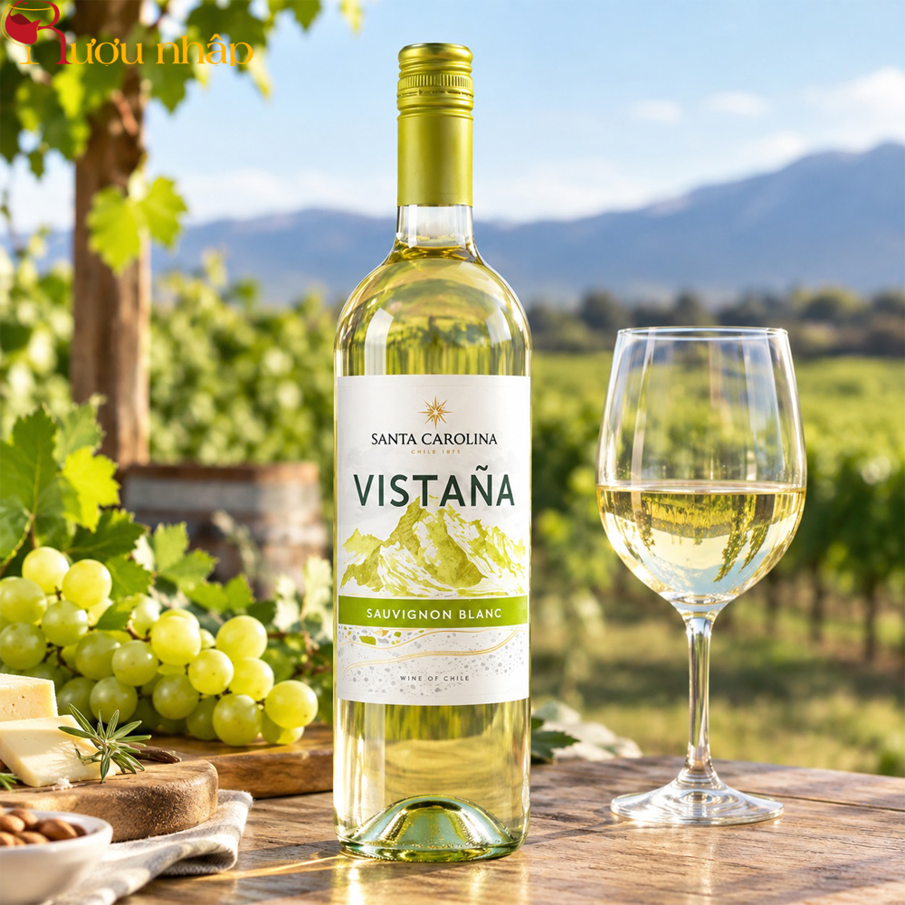 Vang chile Santa Carolina Vistana Sauvignon Blanc