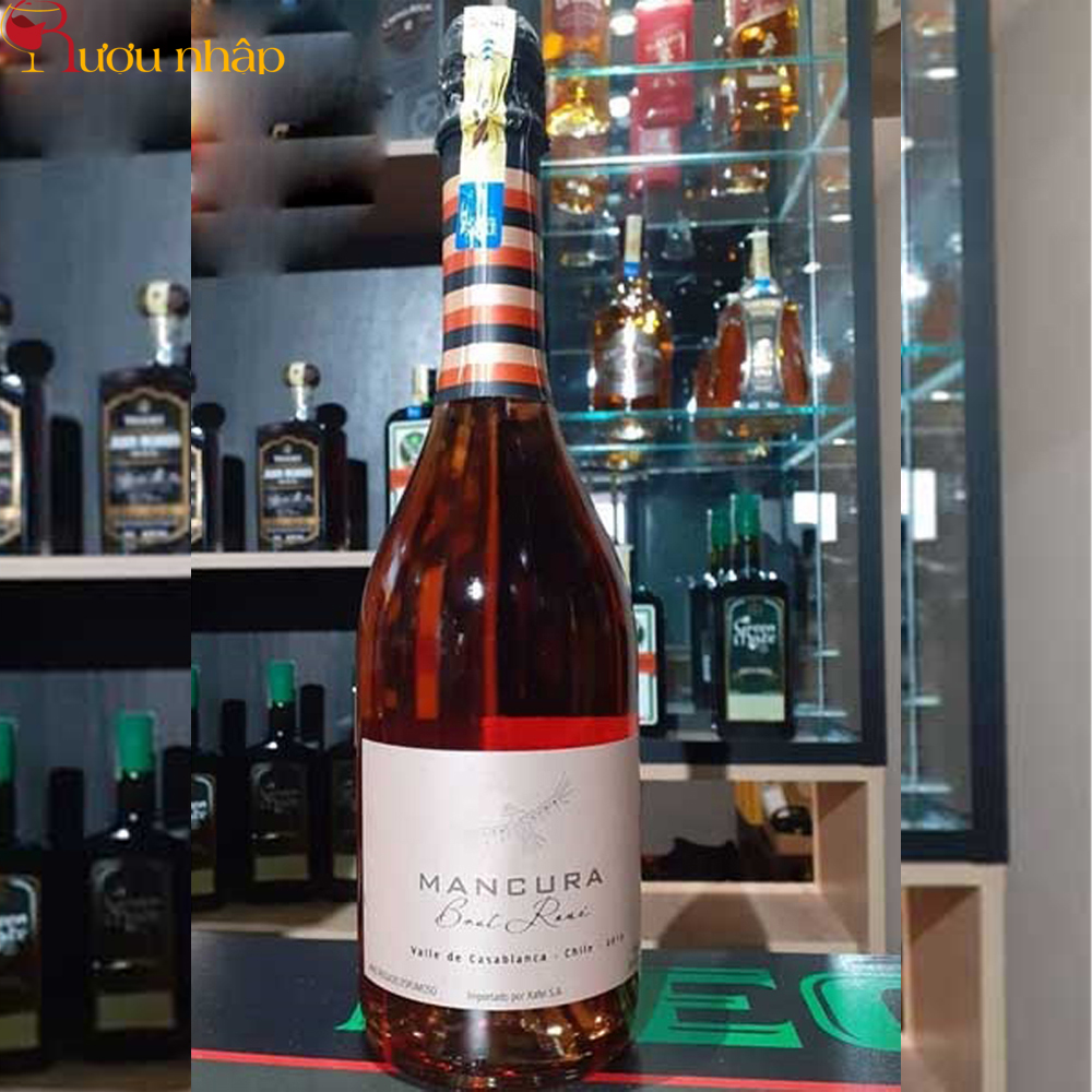 Vang nổ Chile Mancura Brut Rose Cao cấp