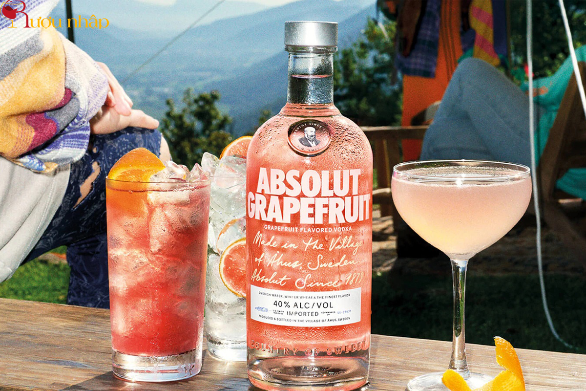 Vodka Absolut Grapefruit Hương vi Bưởi